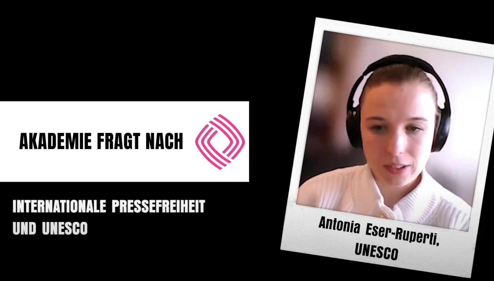 Bild der interviewten Antonia Eser-Ruperti, Screenshot vom Gespräch